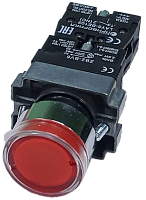 LAY5-BW3462 - кнопка с красной LED подсветкой AC230V, 1НЗ