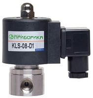 KLS-08N DC24V - клапан электромагнитный прямого действия Ду8, Н.З. нерж+PTFE